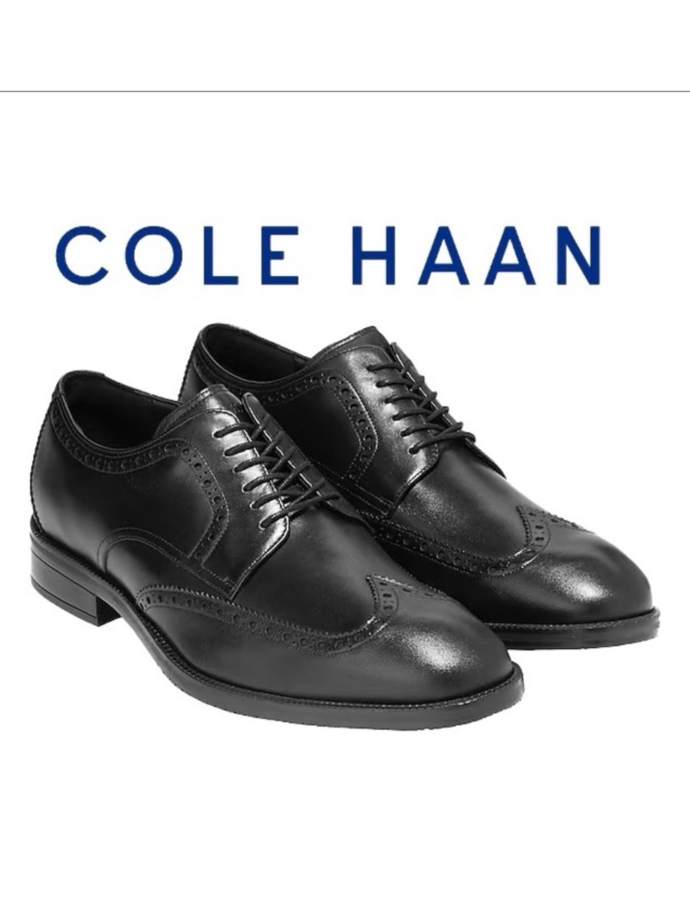 NEW Vintage USA COLE HAAN  9D Men's Black Leather Oxford Shoes Goodyear Welt